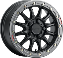 RACELINE WHEELS Wheel - Alpha - Front/Rear - Black/with Gun Metal Ring - 17x7 - 4/137 - +25 mm A14BG-77037+25