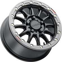 RACELINE WHEELS Wheel - Alpha - Front/Rear - Black/with Gun Metal Ring - 17x7 - 4/137 - +25 mm A14BG-77037+25