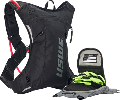 USWE Moto Hydration Pack - 3L - Carbon Black/Gray 2033401