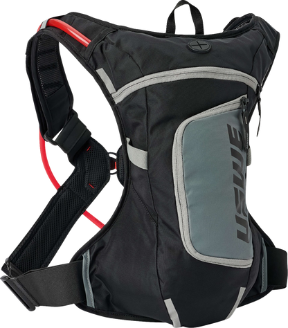 USWE Moto Hydration Pack - 4L - Black/Gray 204059001