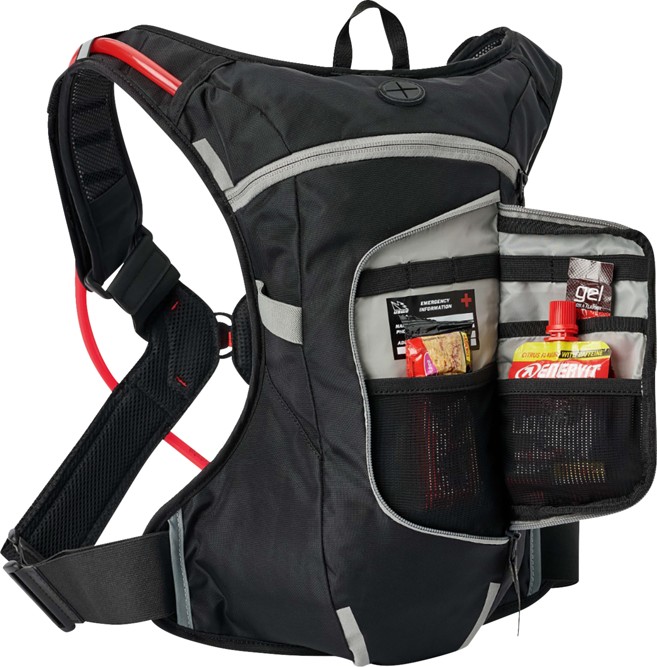 USWE Moto Hydration Pack - 4L - Black/Gray 204059001