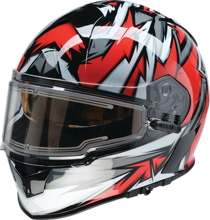Z1R Warrant Snow Helmet - Neuron - Red/White - Large 0101-17220