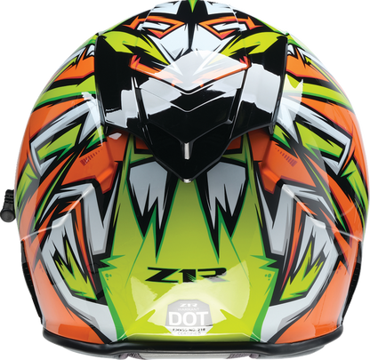 Z1R Warrant Snow Helmet - Neuron - Orange/Green - Medium 0101-17225