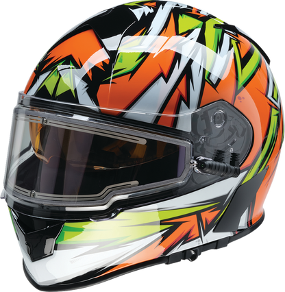 Z1R Warrant Snow Helmet - Neuron - Orange/Green - XS 0101-17223