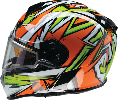 Z1R Warrant Snow Helmet - Neuron - Orange/Green - XS 0101-17223