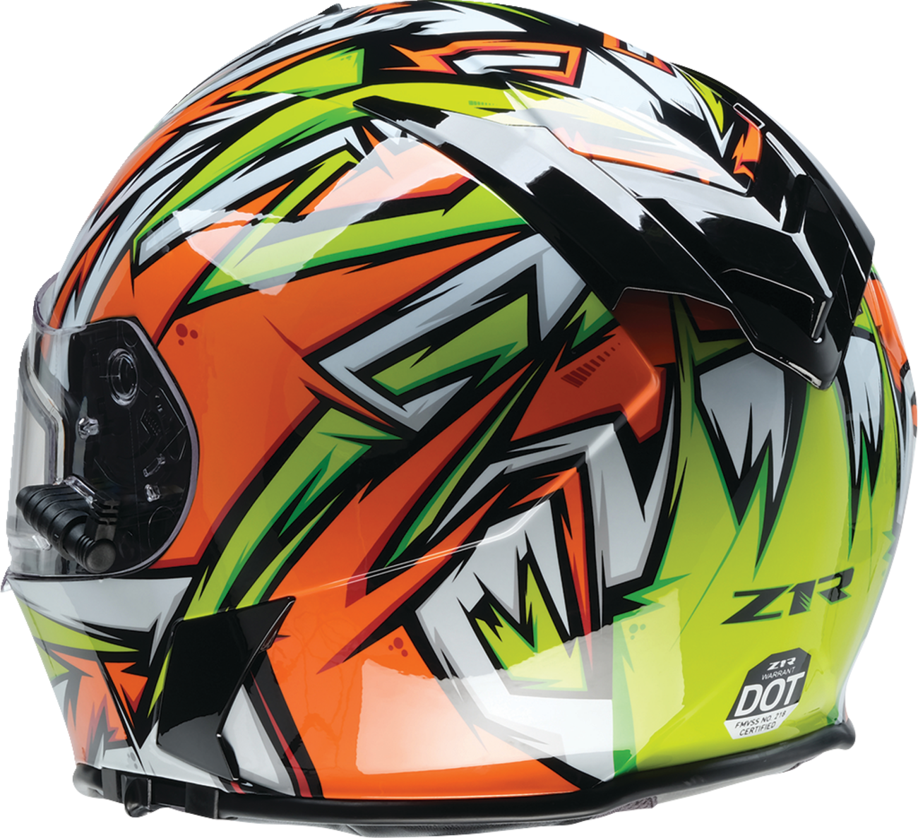 Z1R Warrant Snow Helmet - Neuron - Orange/Green - Medium 0101-17225