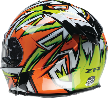 Z1R Warrant Snow Helmet - Neuron - Orange/Green - Medium 0101-17225