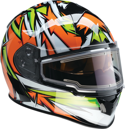 Z1R Warrant Snow Helmet - Neuron - Orange/Green - XS 0101-17223