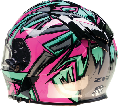 Z1R Warrant Snow Helmet - Neuron - Pink/Teal - XS 0101-17209