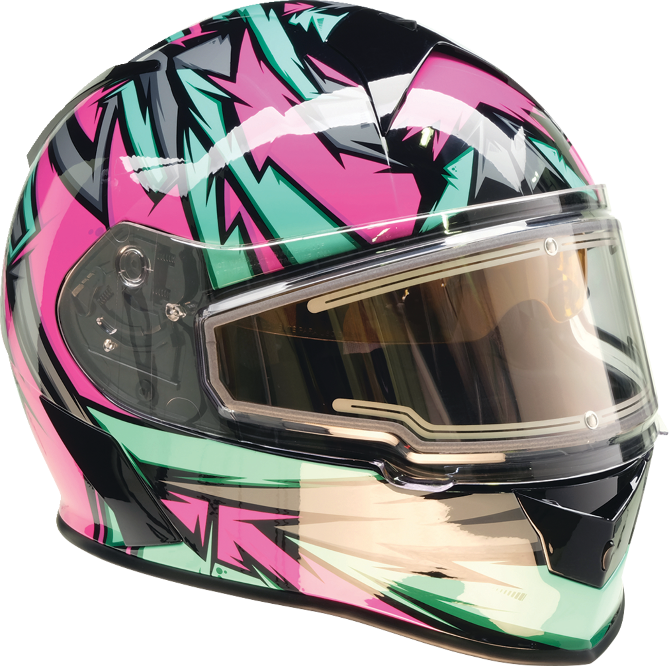 Z1R Warrant Snow Helmet - Neuron - Pink/Teal - XL 0101-17215