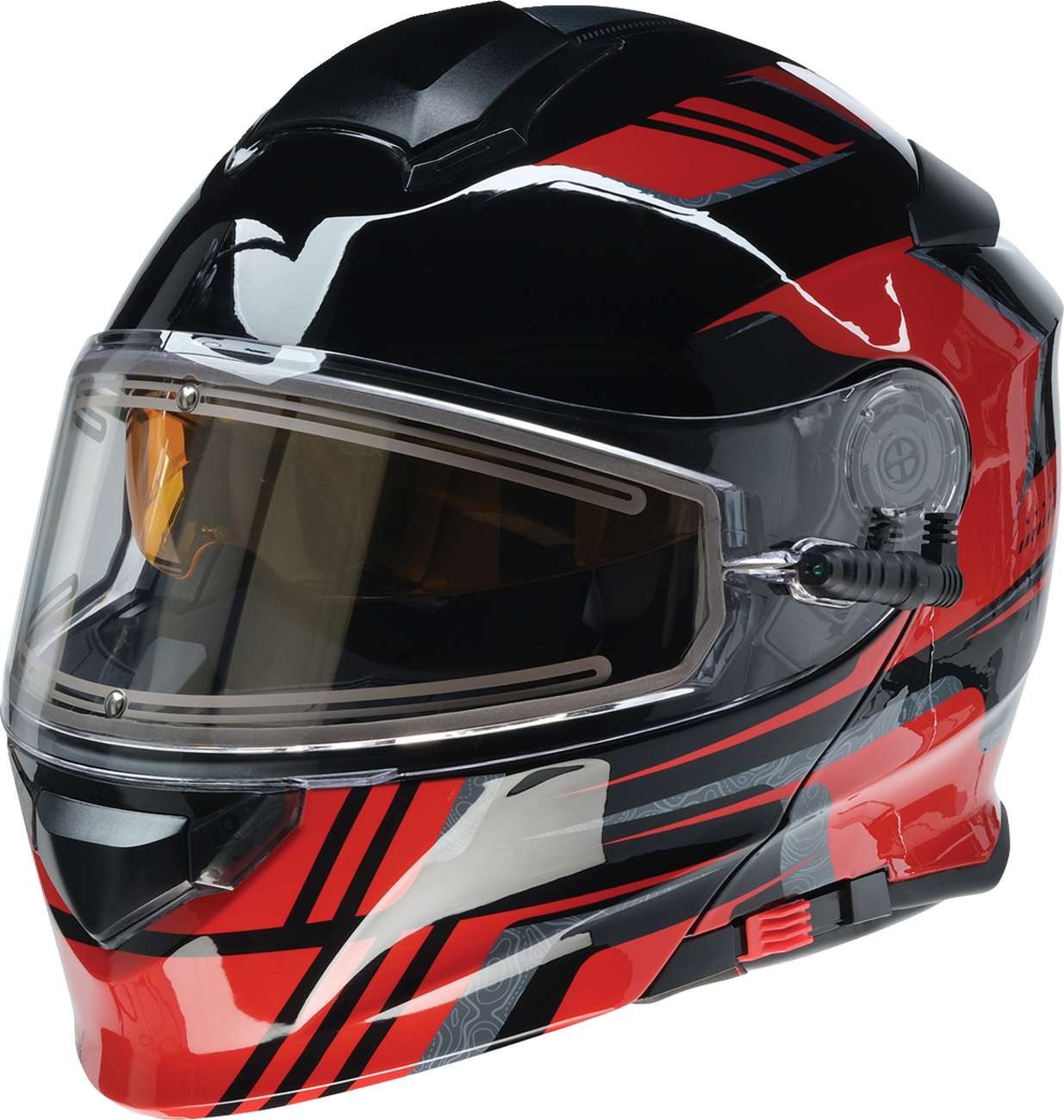 Z1R Solaris 2.0 Helmet - First Tracks - Electric - Dual Pane - Black/Red - XS 0120-0825