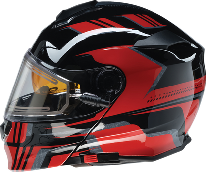 Z1R Solaris 2.0 Helmet - First Tracks - Electric - Dual Pane - Black/Red - XL 0120-0829