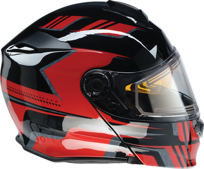 Z1R Solaris 2.0 Helmet - First Tracks - Electric - Dual Pane - Black/Red - XL 0120-0829