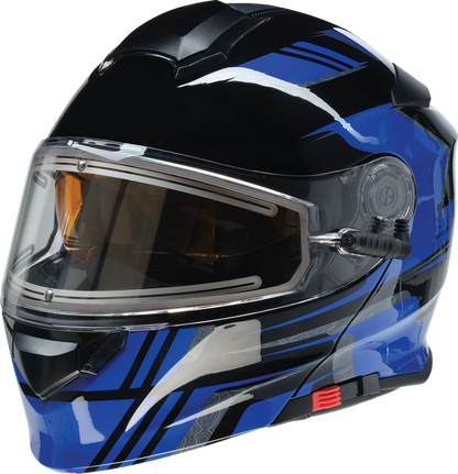 Z1R Solaris 2.0 Helmet - First Tracks - Electric - Dual Pane - Black/Blue - XS 0120-0831