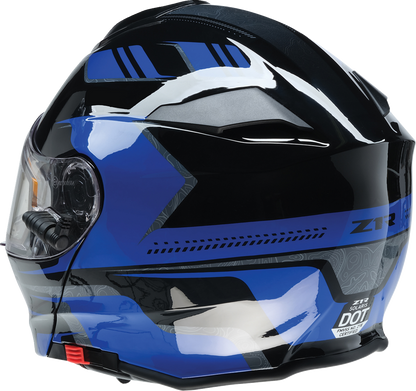Z1R Solaris 2.0 Helmet - First Tracks - Electric - Dual Pane - Black/Blue - XS 0120-0831