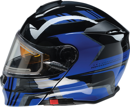 Z1R Solaris 2.0 Helmet - First Tracks - Electric - Dual Pane - Black/Blue - Medium 0120-0833