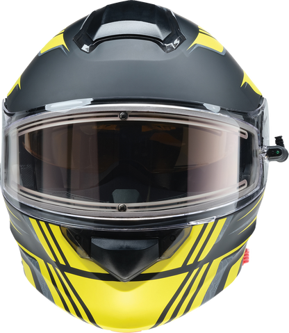 Z1R Solaris 2.0 Helmet - First Tracks - Electric - Dual Pane - Black/Hi-Viz - XS 0120-0837