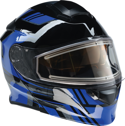 Z1R Solaris 2.0 Helmet - First Tracks - Electric - Dual Pane - Black/Blue - 2XL 0120-0836