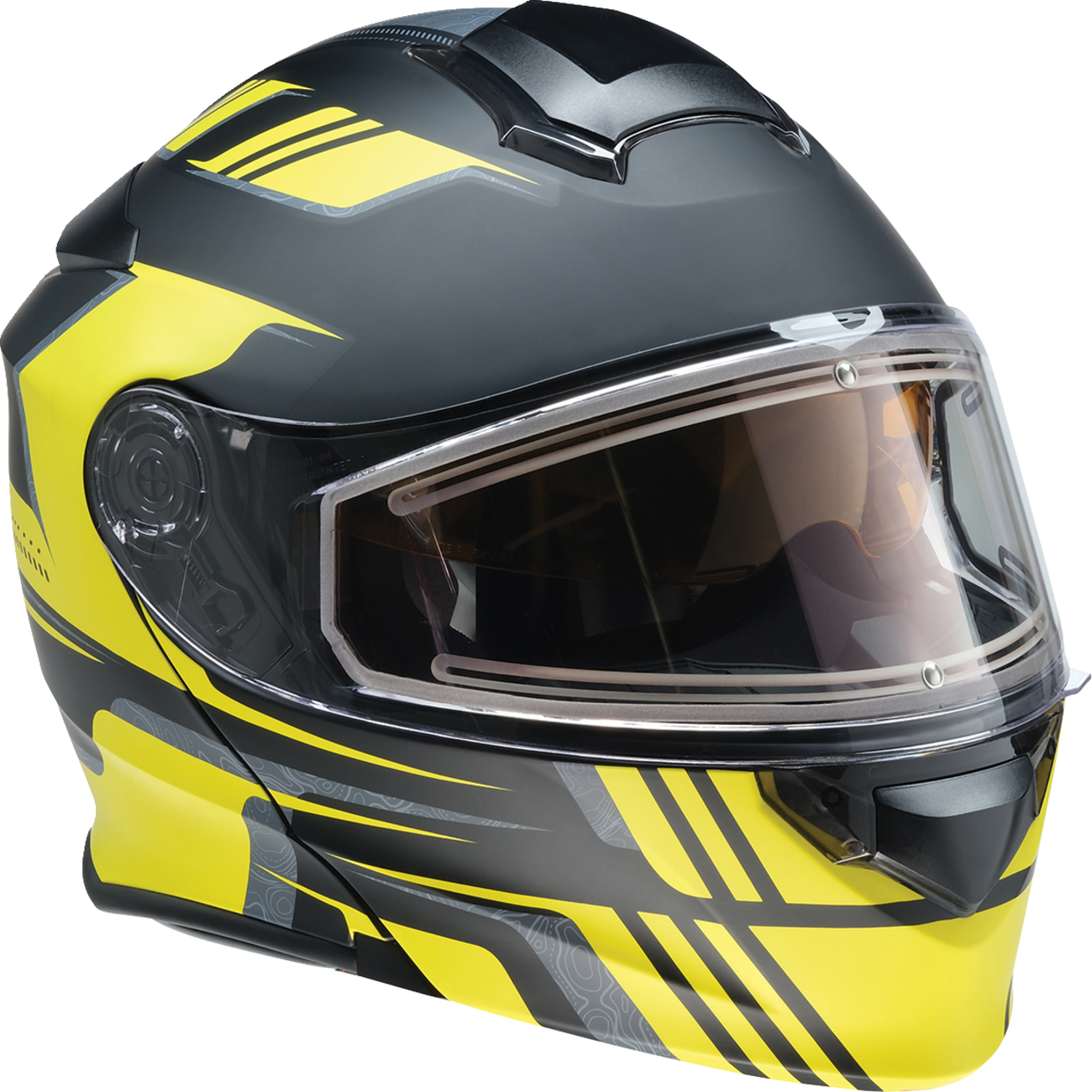 Z1R Solaris 2.0 Helmet - First Tracks - Electric - Dual Pane - Black/Hi-Viz - XS 0120-0837