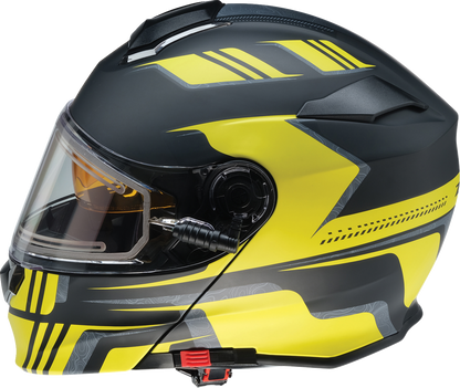 Z1R Solaris 2.0 Helmet - First Tracks - Electric - Dual Pane - Black/Hi-Viz - Large 0120-0840