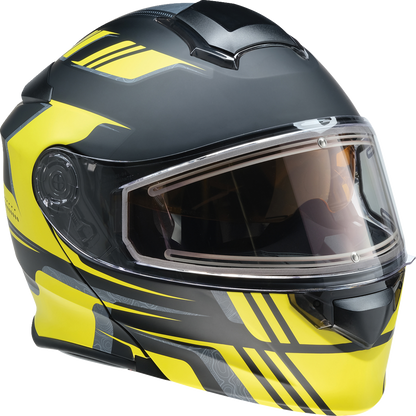 Z1R Solaris 2.0 Helmet - First Tracks - Electric - Dual Pane - Black/Hi-Viz - Medium 0120-0839