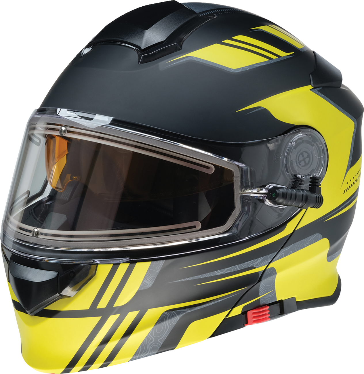 Z1R Solaris 2.0 Helmet - First Tracks - Electric - Dual Pane - Black/Hi-Viz - XL 0120-0841