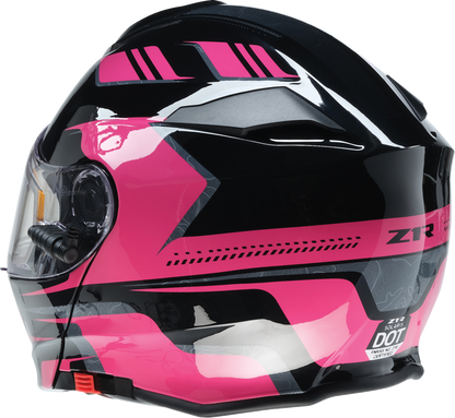 Z1R Solaris 2.0 Helmet - First Tracks - Electric - Dual Pane - Black/Pink - Small 0120-0844