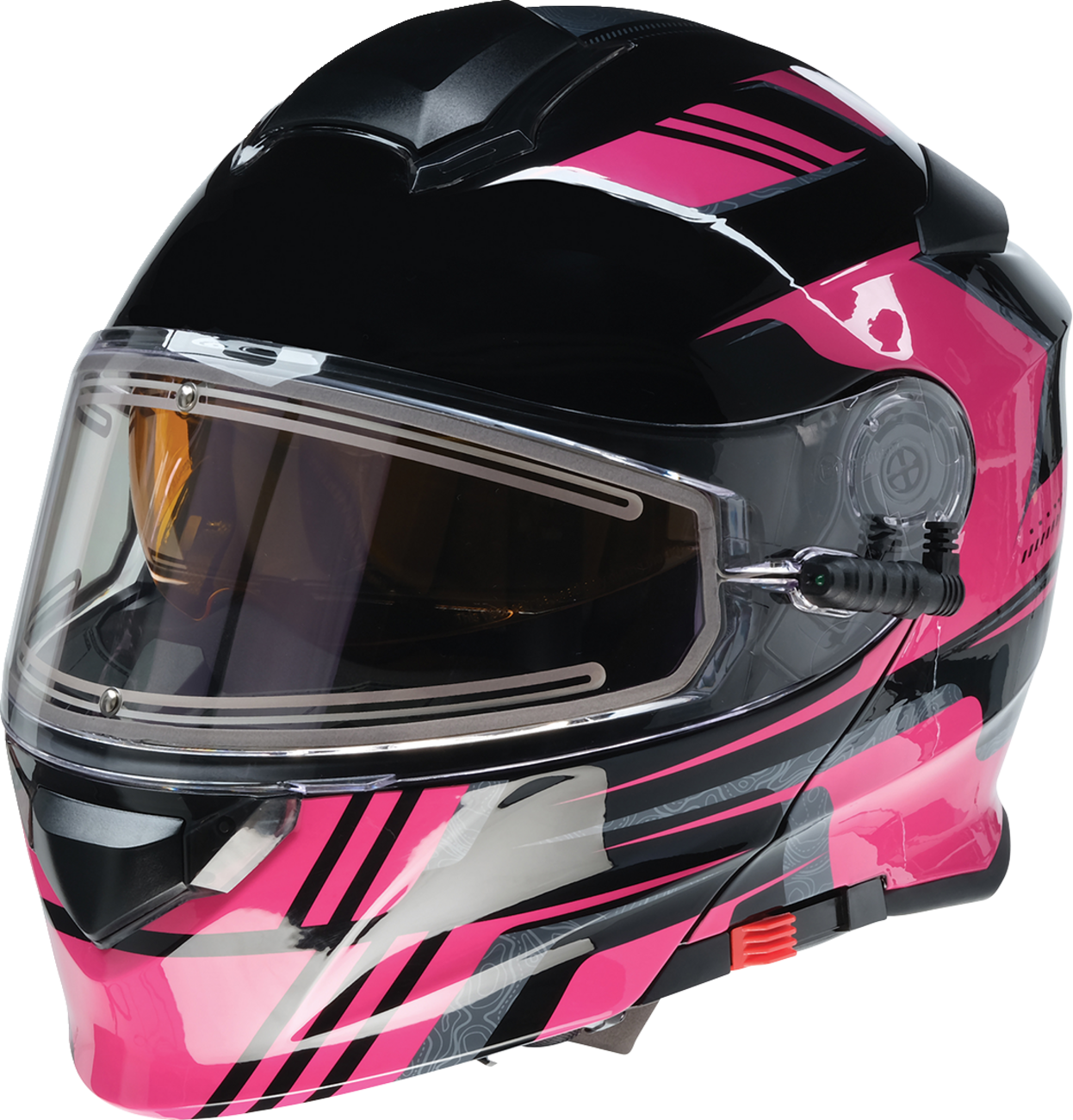 Z1R Solaris 2.0 Helmet - First Tracks - Electric - Dual Pane - Black/Pink - Medium 0120-0845