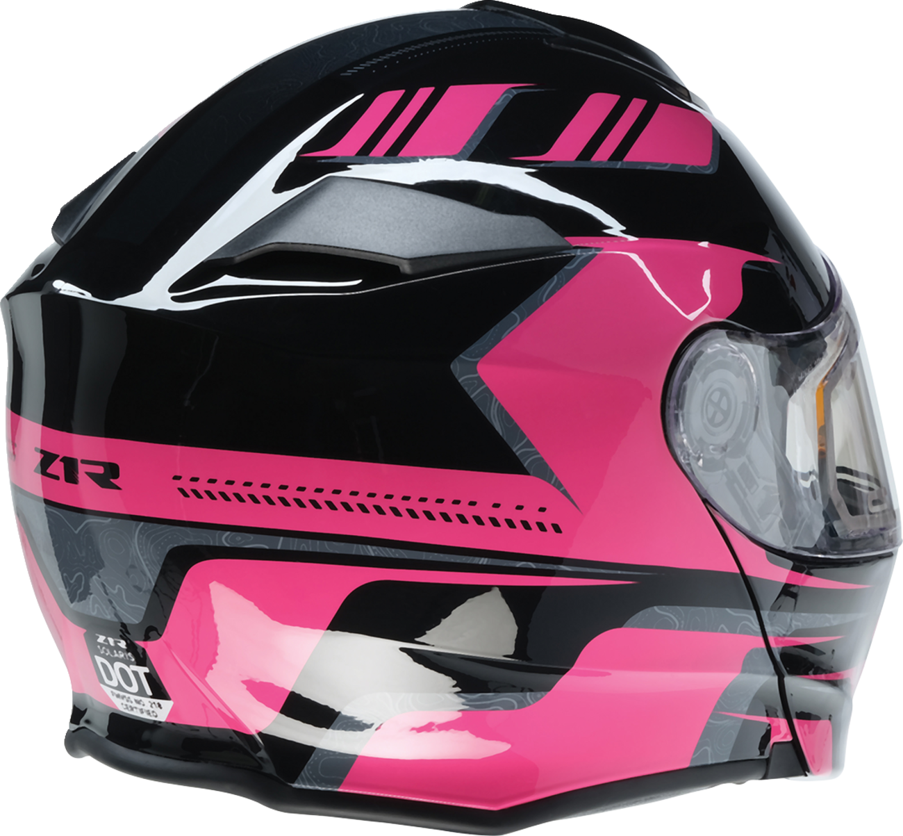 Z1R Solaris 2.0 Helmet - First Tracks - Electric - Dual Pane - Black/Pink - 2XL 0120-0848