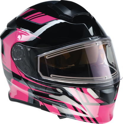 Z1R Solaris 2.0 Helmet - First Tracks - Electric - Dual Pane - Black/Pink - 2XL 0120-0848