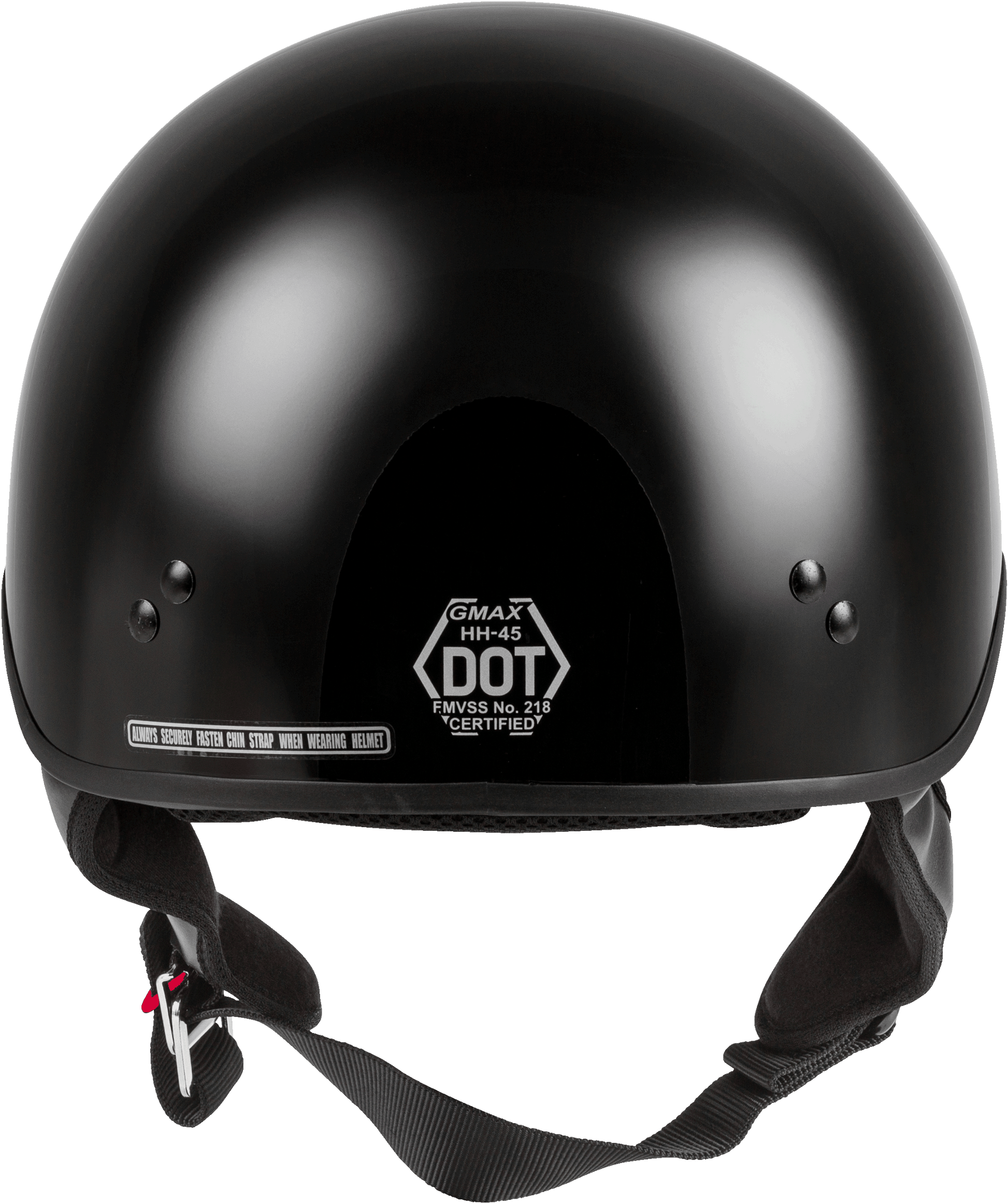 Hh 45 Half Helmet Naked Black Xs