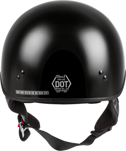 Hh 45 Half Helmet Naked Black Xs