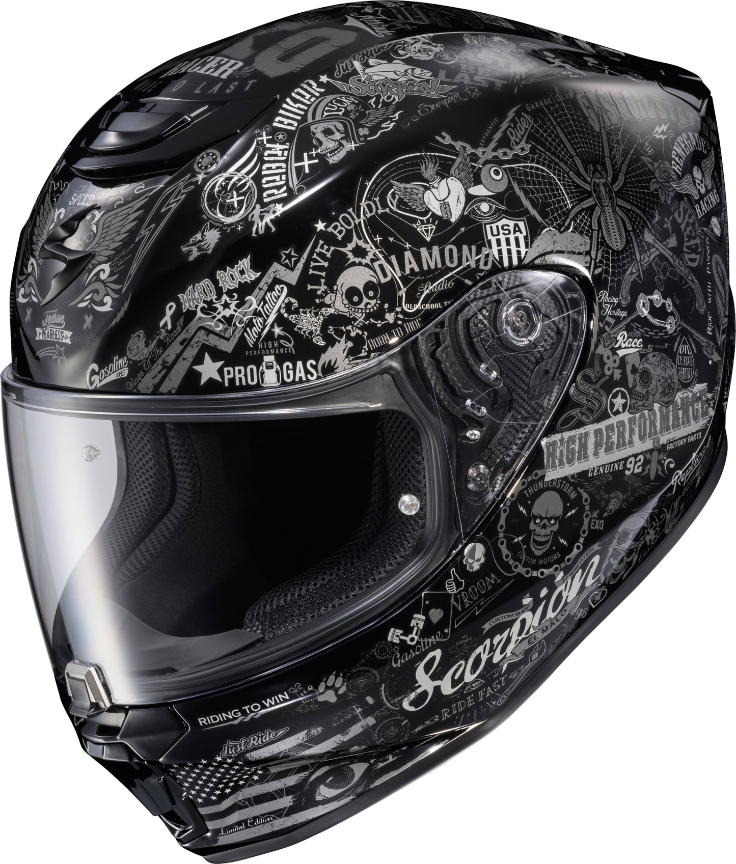 Exo R330 Full Face Helmet Shake 2 Black Xl