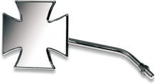 EMGO Mirror - Maltese - Side View - Cross - Chrome - Left - For Euro/Japanese Models 20-34842A