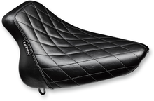 LE PERA Bare Bones Solo Seat - Diamond Stitch - Black - Softail '00-'07 LX-007DM