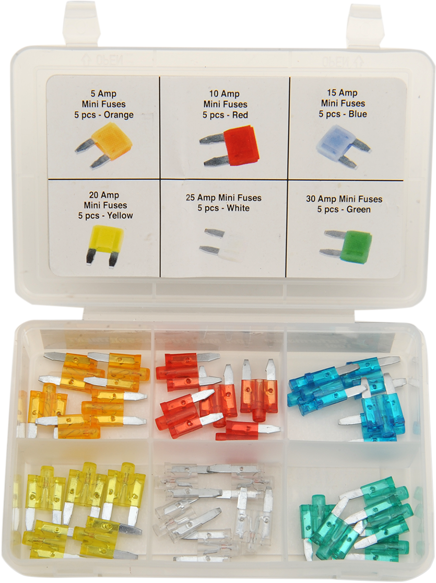 PERFORMANCE TOOL Fuse Assortment - Mini - LED - 30 Pack W5377