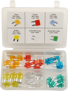 PERFORMANCE TOOL Fuse Assortment - Mini - LED - 30 Pack W5377