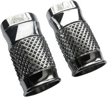 EDDIE TROTTA DESIGNS Fork Slider Covers - Chrome - Cross-Cut TC-962