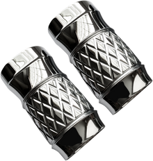 EDDIE TROTTA DESIGNS Fork Slider Covers - Chrome - Platinum-Cut TC-963