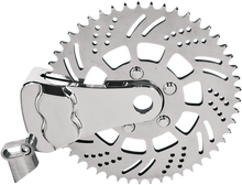 HAWG HALTERS Sprocket Brake Caliper - Left - Chrome RKSBLCC351