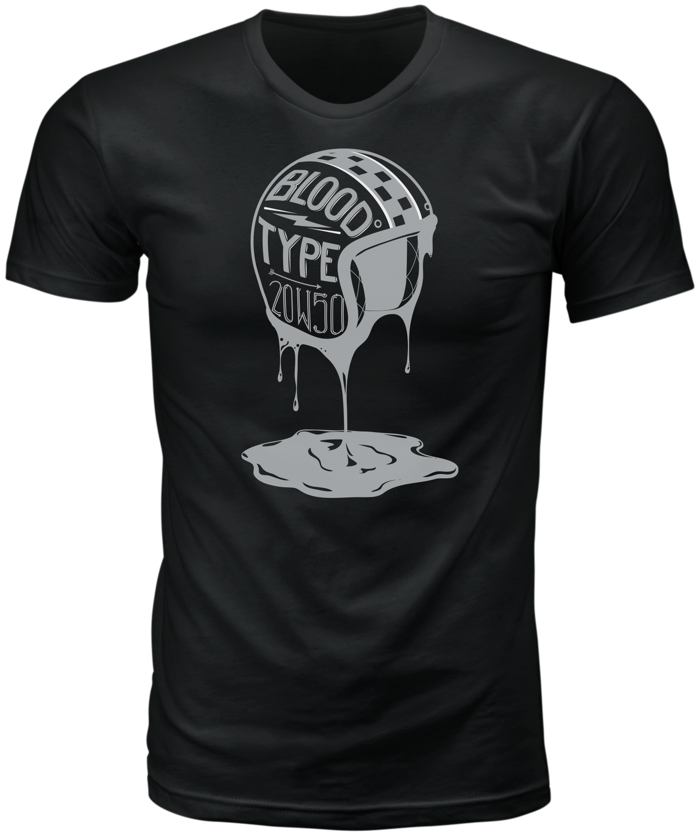 Blood Type Tee Black Lg
