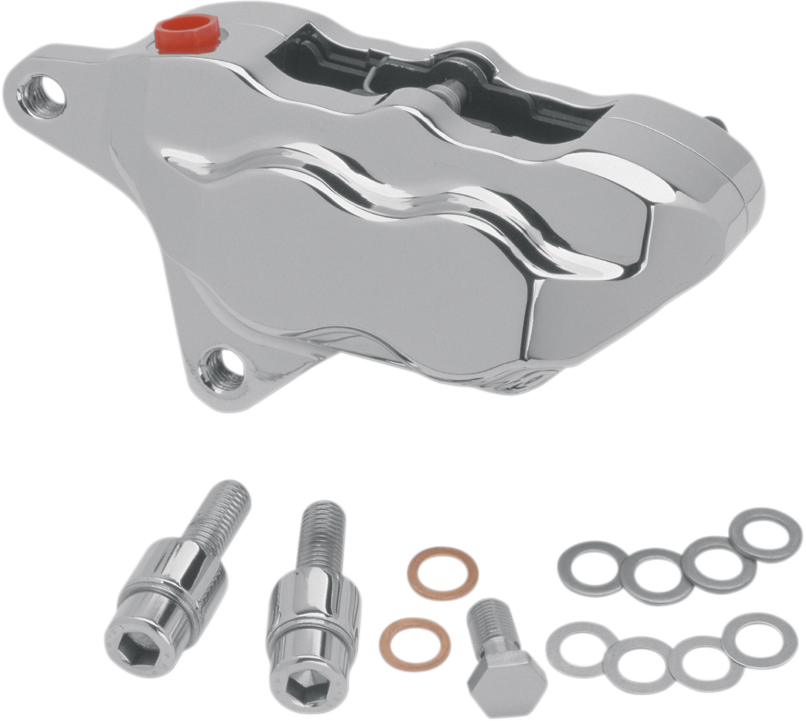HAWG HALTERS 4-Piston Caliper - Front - Chrome LHSCC501