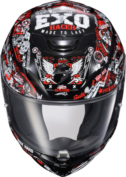 Exo R330 Full Face Helmet Shake 2 Red Xl