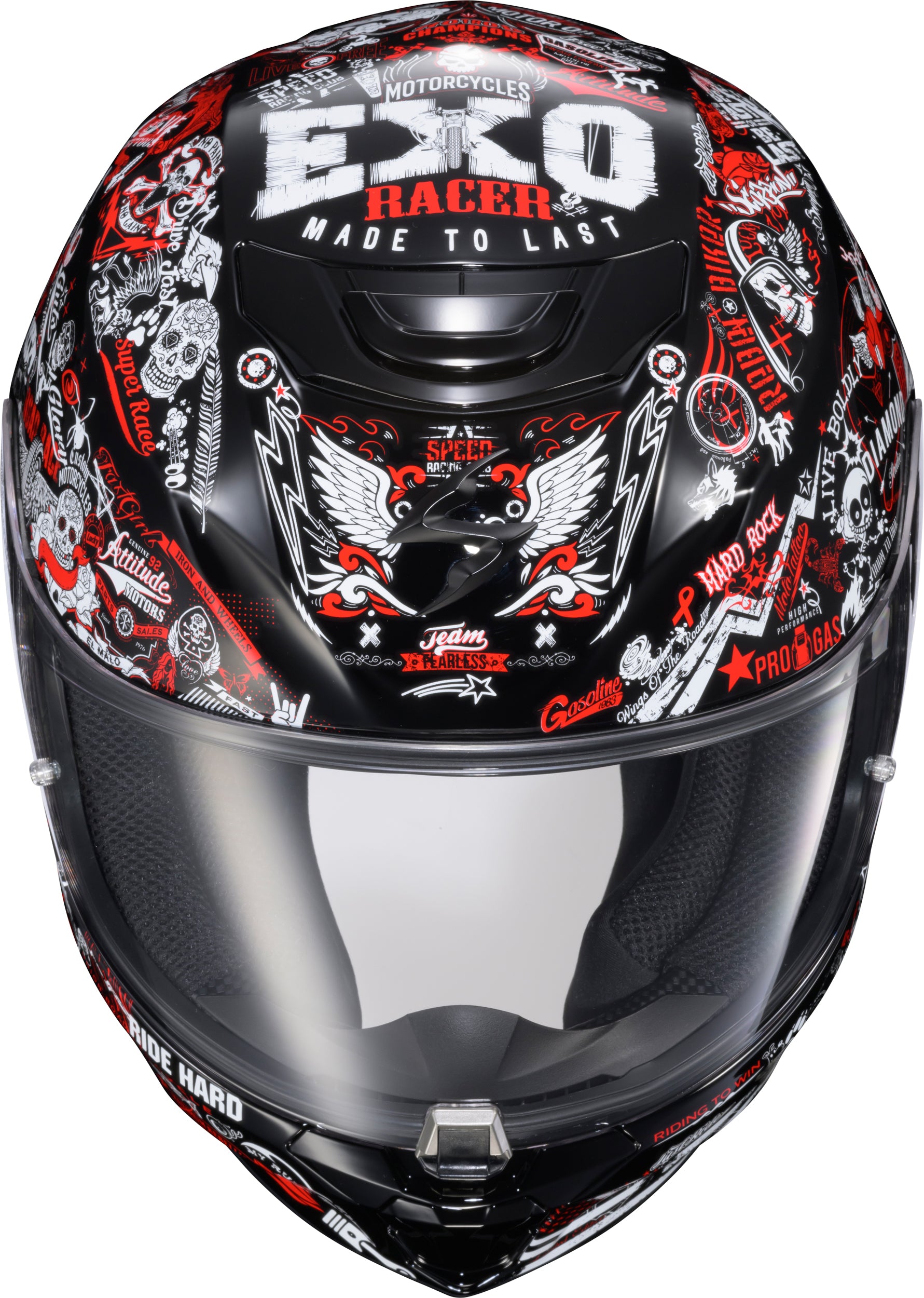 Exo R330 Full Face Helmet Shake 2 Red Sm