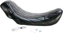 LE PERA Bare Bones Solo Seat - Diamond Stitch - Black - Dyna '06-'17 LK-001DM