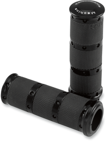 PERFORMANCE MACHINE (PM) Contour XL Renthal Wrapped Grips - TBW - Black 0063-2018-B
