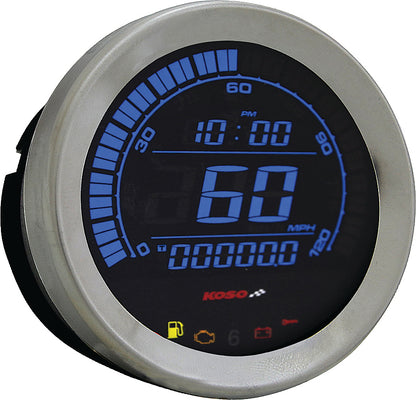 Digital Gauge Cluster Silver Bezel 04 13 Flht And Fltr