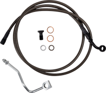 BARNETT Brake Line - Upper - Carbon Coat w/ Black Fittings - +8" 254-30-51133-8