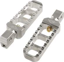 JOKER MACHINE Serrated Foot Pegs - Silver- Narrow 08-61-8