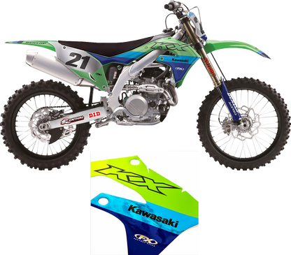 FACTORY EFFEX Candy Chrome Series Shroud/Airbox Graphics Kit - Kawasaki - KX 250F 27-03102